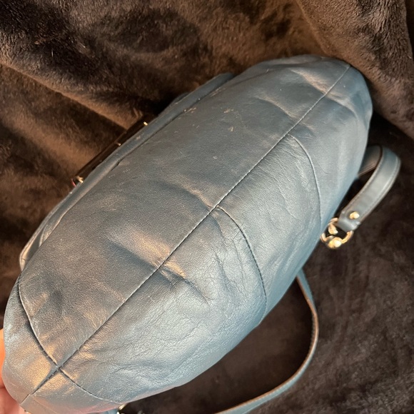 Coach teal purse - Picture 3 of 5